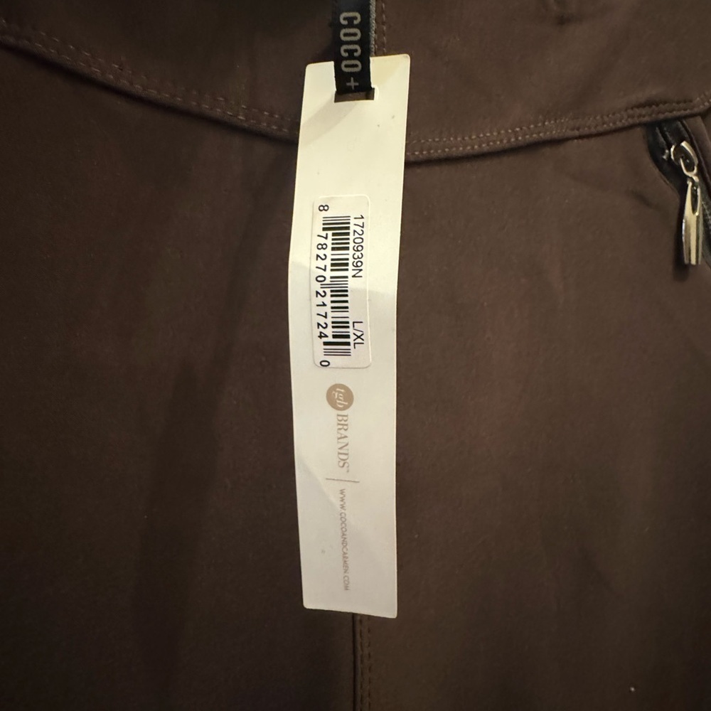 NWOT Coco + Carmen Women’s Jasmine Zip Pocket Skinny Brown Legging - Picture 4 of 5